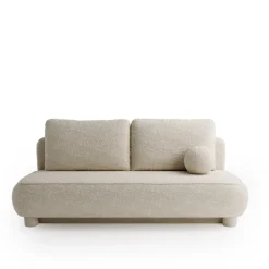 Meble Dla Dzieci|Meble Młodzieżowe></noscript>UNISTYL MEBLE Rozkładana beżowa kanapa z funkcją spania i pojemnikiem do salonu GISELLE