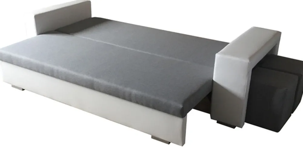 Meble Dla Dzieci|Meble Młodzieżowe>Meble Grand Rozkładana kanapa do salonu z pufami LARA