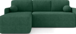 Meble Dla Dzieci|Narożniki>Meble Grand Rozkładana kanapa narożna do salonu zielona z funkcją spania CLOUD