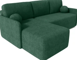 Meble Dla Dzieci|Narożniki></noscript>Meble Grand Rozkładana kanapa narożna do salonu zielona z funkcją spania CLOUD