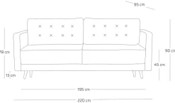 Kanapy I Sofy></noscript>NEXT COLLECTION Rozkładana kanapa w stylu nowoczesnym LESSY