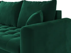 Meble Młodzieżowe|Kanapy I Sofy></noscript>BROMARKT Rozkładana kanapa z funkcją spania do salonu LUIS butelkowa zieleń