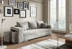 Meble Dla Dzieci|Meble Młodzieżowe></noscript>Meble Grand Rozkładana kanapa z funkcją spania i pufami LARA