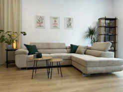 Narożniki></noscript>BROMARKT Rozkładana rogówka z funkcją spania ANTON sztruks