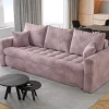 Meble Młodzieżowe|Kanapy I Sofy>BROMARKT Rozkładana różowa kanapa z funkcją spania do salonu LUIS