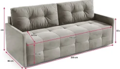 Meble Dla Dzieci|Meble Młodzieżowe></noscript>Meble Grand Rozkładana sofa do salonu z funkcją spania ALANTE