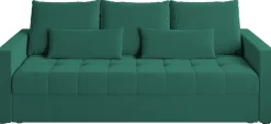 Meble Dla Dzieci|Meble Młodzieżowe>BROMARKT Rozkładana sofa trzyosobowa z funkcją spania HOT butelkowa zieleń