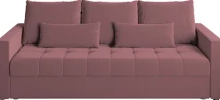 Kanapy I Sofy|Meble Dla Dzieci>BROMARKT Rozkładana sofa trzyosobowa z funkcją spania HOT pudrowy róż