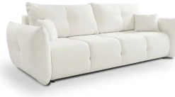 Meble Dla Dzieci|Meble Młodzieżowe></noscript>LASKI Rozkładana sofa z funkcją spania do salonu BERGAMO kremowa