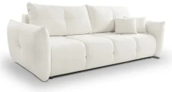 Meble Dla Dzieci|Meble Młodzieżowe></noscript>LASKI Rozkładana sofa z funkcją spania do salonu BERGAMO kremowa
