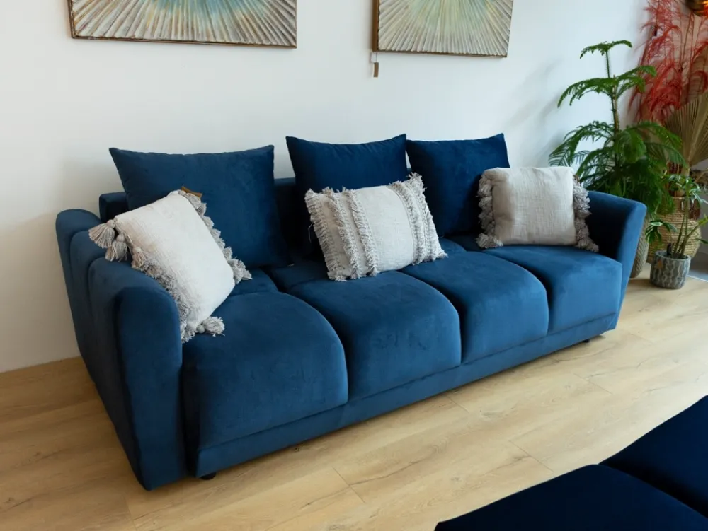 Kanapy I Sofy|Zestawy Mebli Do Przedpokoju>BROMARKT Rozkładana sofa z funkcją spania NUBES welur