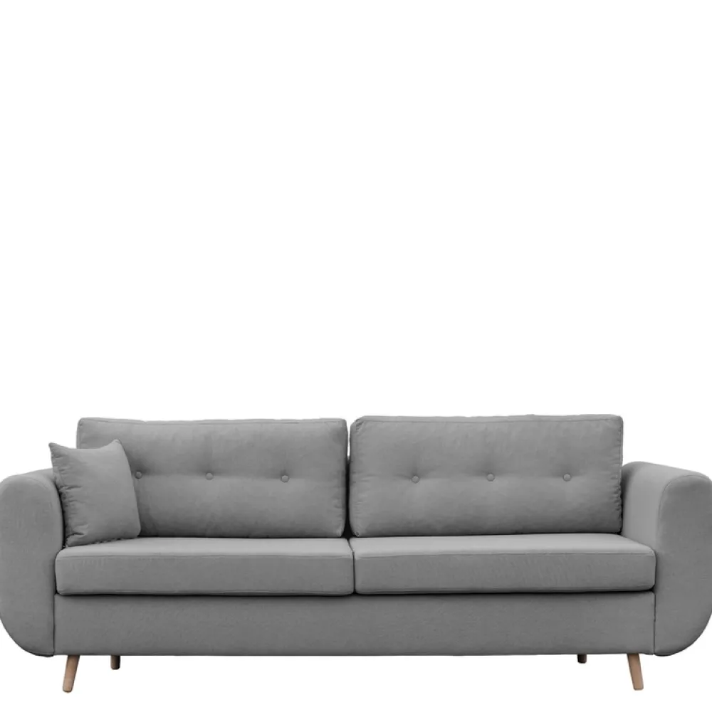 Kanapy I Sofy>NEXT COLLECTION Rozkładana szara sofa z funkcją spania AURA