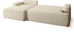 Meble Dla Dzieci|Meble Młodzieżowe>BROMARKT Rozkładany beżowy narożnik z funkcja spania do salonu CARMELLO
