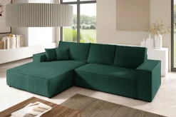 Meble Dla Dzieci|Narożniki></noscript>BROMARKT Rozkładany narożnik do salonu sztruksowy PABLO