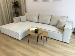 Meble Dla Dzieci|Narożniki></noscript>BROMARKT Rozkładany narożnik do salonu sztruksowy PABLO