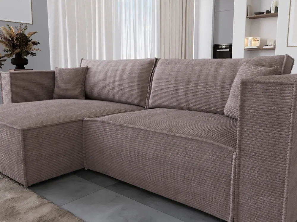 Meble Dla Dzieci|Narożniki>BROMARKT Rozkładany narożnik do salonu z funkcją spania i pojemnikiem MIZARU