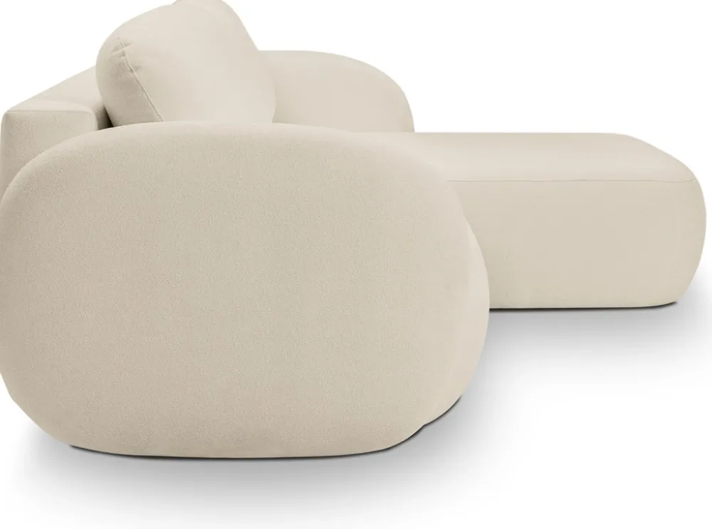 Narożniki>LASKI Rozkładany narożnik do salonu z funkcją spania beżowy OMERO