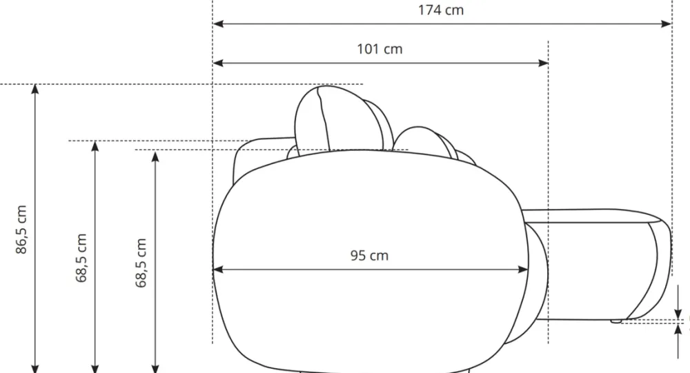 Narożniki>LASKI Rozkładany narożnik do salonu z funkcją spania beżowy OMERO