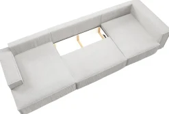 Narożniki></noscript>BROMARKT Rozkładany narożnik do salonu w kształcie U nowoczesny musztardowy PABLO MAXI