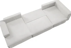 Narożniki></noscript>BROMARKT Rozkładany narożnik do salonu w kształcie U nowoczesny musztardowy PABLO MAXI