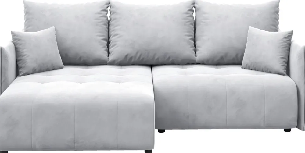 Meble Dla Dzieci|Narożniki>BROMARKT Rozkładany narożnik do salonu z funkcją spania szary HUDSON