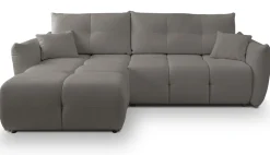 Meble Dla Dzieci|Narożniki>LASKI Rozkładany narożnik nowoczesny do salonu z funkcją spania i pojemnikiem BERGAMO grafit