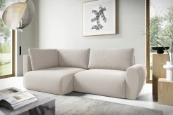 Narożniki>BROMARKT Rozkładany narożnik z funkcją spania do salonu sztruksowy PATI DUO