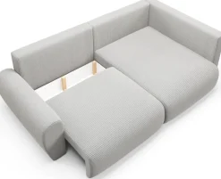 Narożniki></noscript>BROMARKT Rozkładany narożnik z funkcją spania do salonu sztruksowy PATI DUO