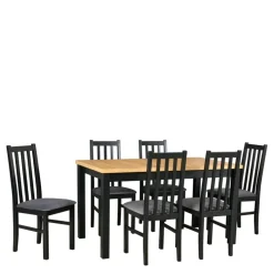 Stoły Z Krzesłami>DREWMIX Rozkładany stół do jadalni z drewnianymi krzesłami MERRIE