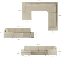 Narożniki></noscript>NEXT COLLECTION Salonowa rogówka wolnostojąca LETO poduchy