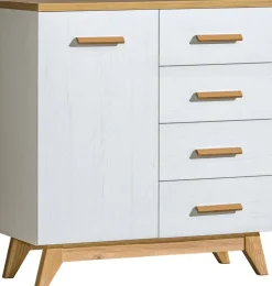 Komody>DOLMAR Skandynawska komoda z szufladami 85 cm SILVA