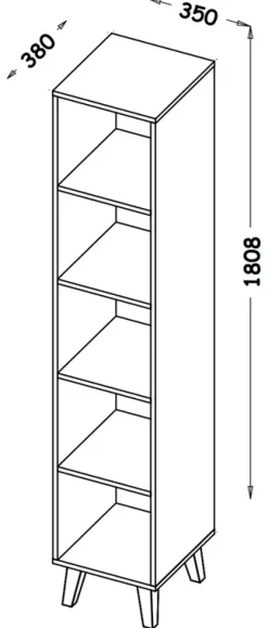 Zestawy Mebli Młodzieżowych|Meblościanki></noscript>DOLMAR Skandynawska meblościanka młodzieżowa z szafą i komodą WARSAW