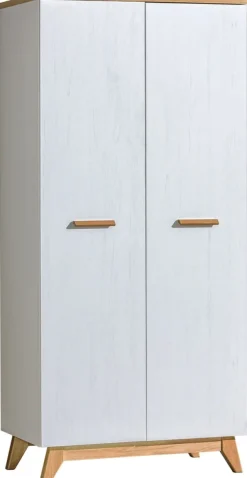 Szafy Dwudrzwiowe|Szafy Młodzieżowe>DOLMAR Skandynawska szafa dwudrzwiowa 85 cm SILVA