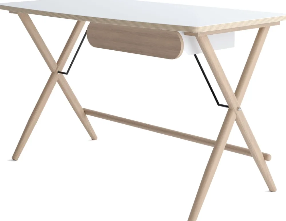 Biurka>lenart. Skandynawskie biurko z szufladą 135x67 cm MATCH