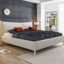 Łóżka Młodzieżowe|Łóżka Na Nóżkach></noscript>COMFORTEO Skandynawskie łóżko dwuosobowe 160x200 NATURE