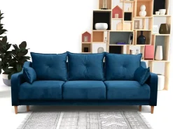 Kanapy I Sofy></noscript>MEBAS Sofa do salonu z funkcją spania LENZI pojemnik na pościel