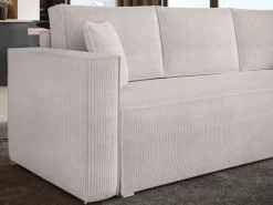 Meble Dla Dzieci|Meble Młodzieżowe></noscript>BROMARKT Sofa rozkładana z funkcją spania TOP brudna biel sztruks