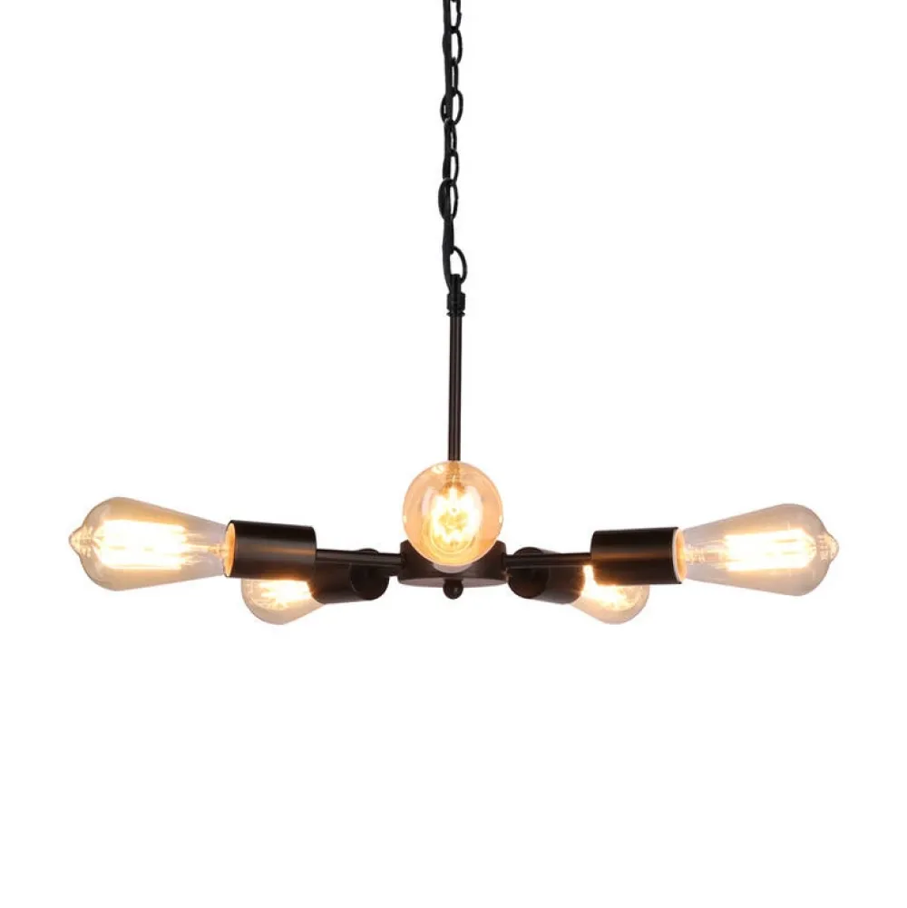 Oświetlenie Jadalni|Oświetlenie Kuchni>Candellux Lighting Sparta lampa wisząca czarny 5X60W E27