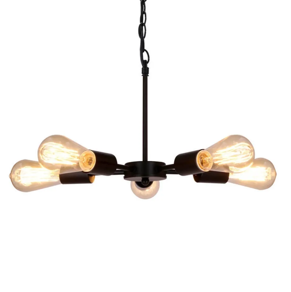 Oświetlenie Jadalni|Oświetlenie Kuchni>Candellux Lighting Sparta lampa wisząca czarny 5X60W E27