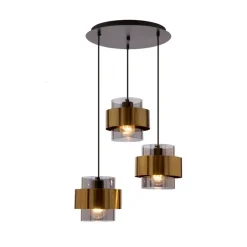 Oświetlenie Przedpokoju|Oświetlenie Jadalni>Candellux Lighting SPIEGA WISZĄCA TALERZ MOSIĘŻNY E27 KLOSZ BEZBARWNY