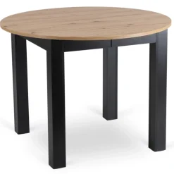 Stoły Rozkładane|Stoły></noscript>MEBEL ELITE Stół do jadalni HAVONE 102-142 cm dąb artisan z czarnymi nogami