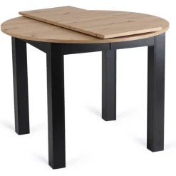 Stoły Rozkładane|Stoły></noscript>MEBEL ELITE Stół do jadalni HAVONE 102-142 cm dąb artisan z czarnymi nogami