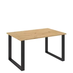 Krzesła|Stoły>Lempert Stół do jadalni na metalowych nogach Artisan 138x90 MALAGA dąb artisan