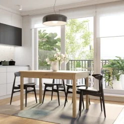 Stoły Rozkładane|Stoły></noscript>INTER MEBLE Stół do jadalni STELLA 120 cm dąb artisan