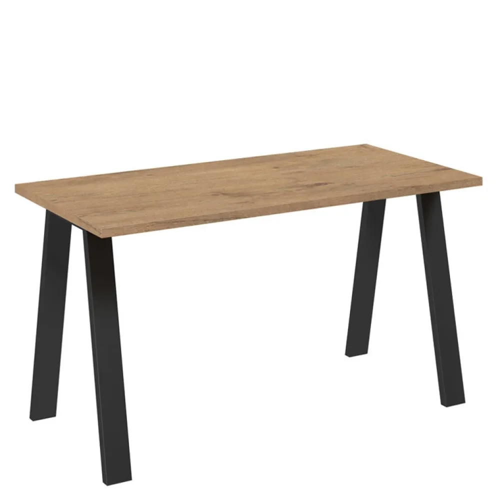 Krzesła|Stoły>Lempert Stół industrialny KEVIN 138x67 dąb lancelot