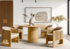 Stoły></noscript>lenart. Stół okrągły do salonu ROTTO dąb vincenza