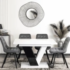 Stoły Rozkładane|Stoły></noscript>MEBEL ELITE Stół rozkładany do jadalni 160 cm biały CONRAD
