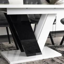 Stoły Rozkładane|Stoły></noscript>MEBEL ELITE Stół rozkładany do jadalni 160 cm biały CONRAD