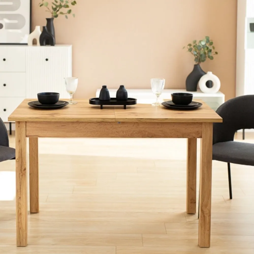 Stoły Rozkładane|Stoły>INTER MEBLE Stół rozkładany do jadalni NOSTE 120 cm dąb wotan