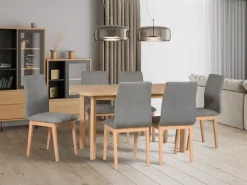 Stoły Z Krzesłami>DREWMIX Stół rozkładany z krzesłami do jadalni LEVATE